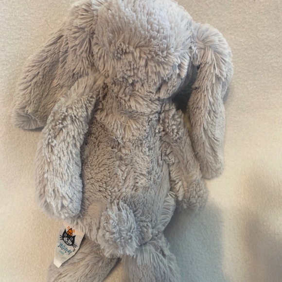 Jellycat Bashful Bunny Gray Grey Floppy Ears Stuffed Animal Plush Rabbit Toy EE - Picture 10 of 10